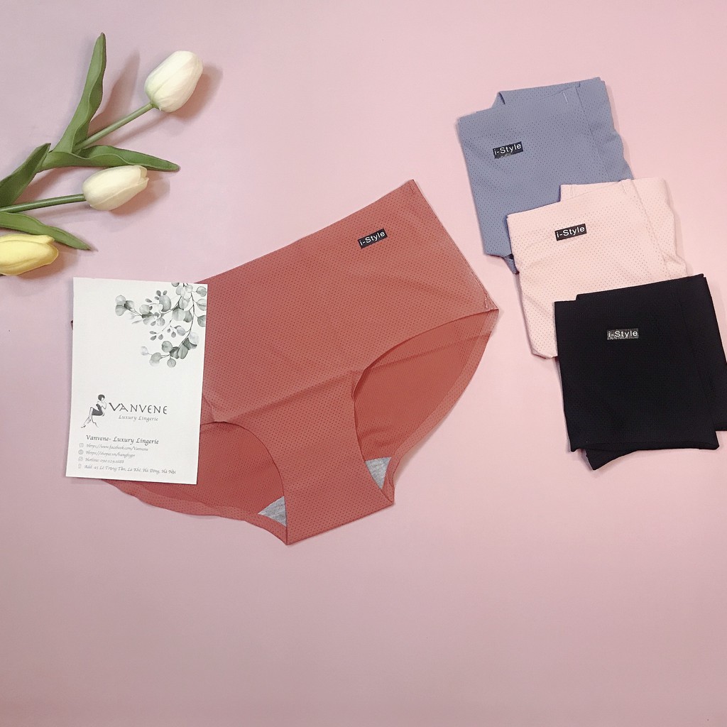 Quần Lót Nữ Su Đúc Thông Hơi Istyle Vanvene Ghép Bộ Áo Ngực Tản Nhiệt Thoáng Mát Co Giãn Free Size Q929 | BigBuy360 - bigbuy360.vn