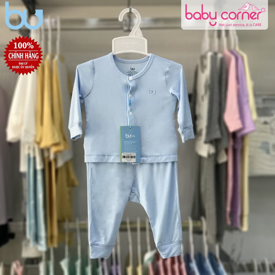 Bộ Quần Áo BU Dài Tay Cài Giữa, Quần Dài Cho Bé