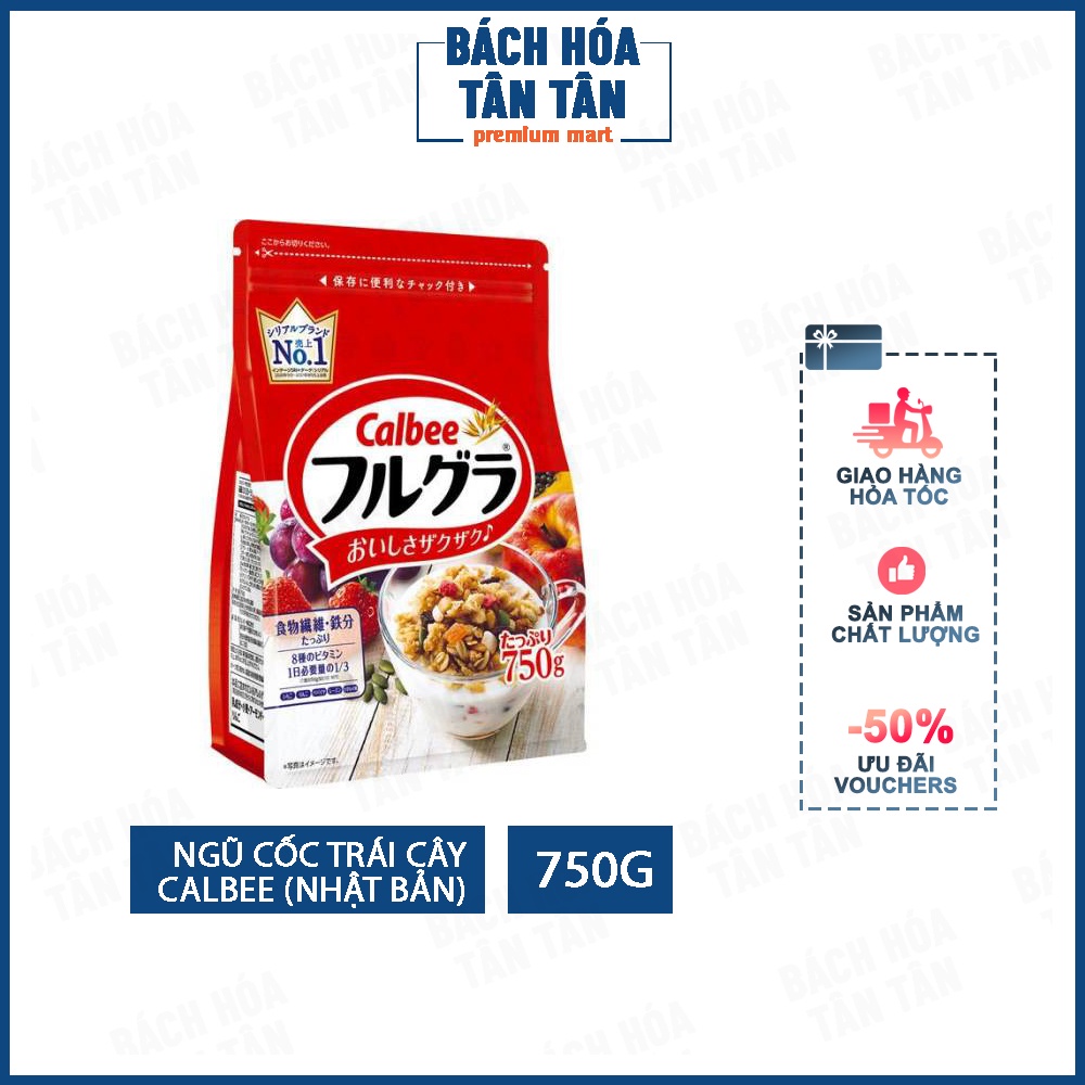 Ngũ Cốc Trái Cây Calbee, gói 750g