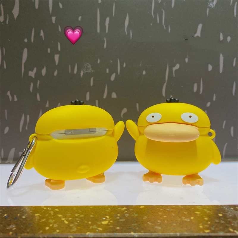 Vỏ Bảo Vệ Hộp Sạc Tai Nghe AirPods Pro 1 / 2 3 Hình Chú Vịt Dễ Thương