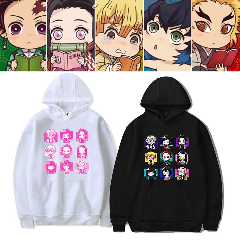 HOT-  Áo Hoodie  Dài Tay Nỉ Ấm Demon Slayer:Kimetsu no Yaiba