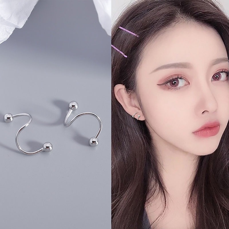Khuyên Tai Xoắn Ốc Đơn Giản Cá Tính Cho Nữ