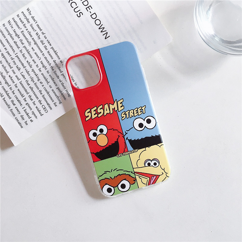 Ốp Lưng Họa Tiết Hoạt Hình Sesame Street Dễ Thương Cho Huawei Nova7I 6se 5i 7se 4e 4 3e 3i Mate40 Mate30 Mate20 P30 P40 P20Pro P20