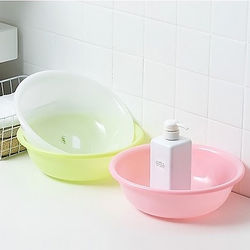 Chậu nhựa INOMATA dung tích 2.9 lít 3 màu Trắng - Hồng - Xanh hàng Nhật nội địa - Konni39 Hải Châu