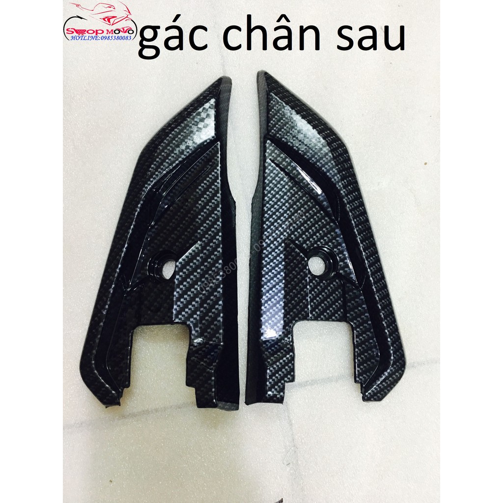 bộ combo 6 món Lốc máy nhỏ, che két nước, gác chân sau, bầu gió, dè trước sau, và ốp bô