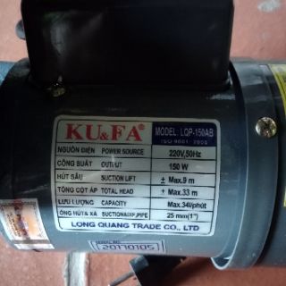 Máy bơm nước kufa 150w(dây dồng 100%)