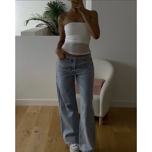 Áo tube lưới quyến rũ, trendy, phong cách âu mỹ, phù hợp đi chơi dạo phố 🌸 A53
