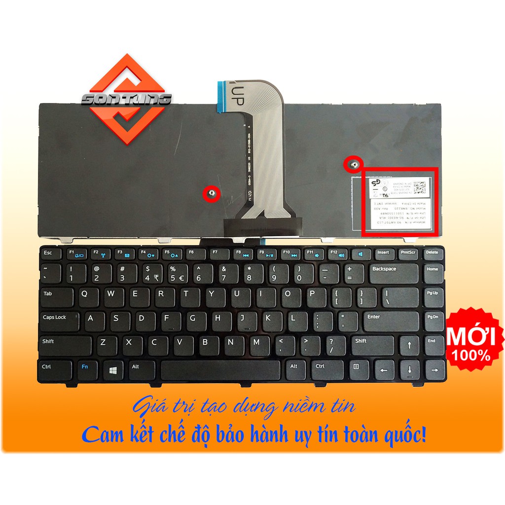 BÀN PHÍM LAPTOP Dell Inspiron 14 3421 3437 5421 5437 5435 VOSTRO 2421 Latitude 3440