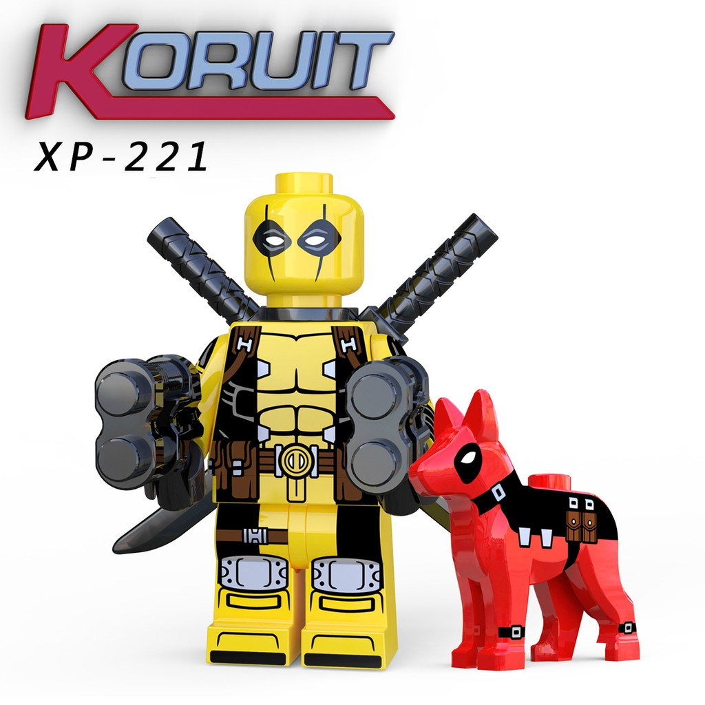 Minifigures Các Mẫu Nhân Vật Quái Nhân Deadpool Kèm Chó Mới Nhất KORUIT KT1030