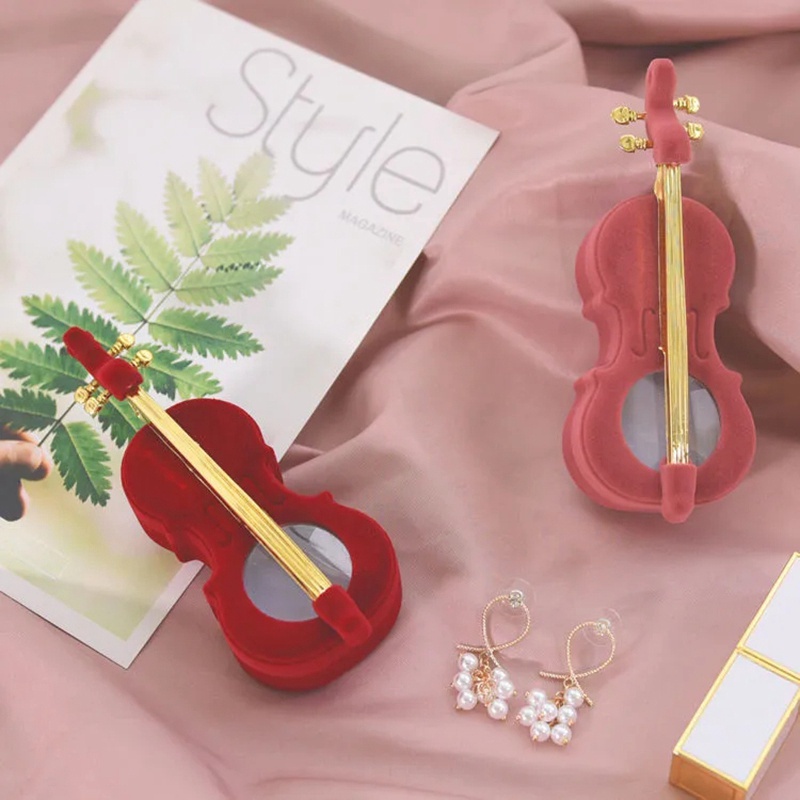 Hộp Đựng Trang Sức Hình Đàn Violin Sáng Tạo