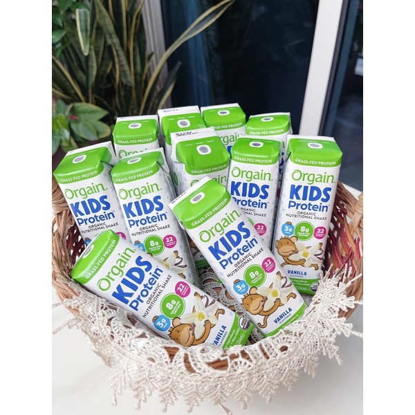 ✓✢☾Sữa dinh dưỡng hữu cơ dạng nước Kid Protein Orgain Mỹ cho bé từ 2 tuổi