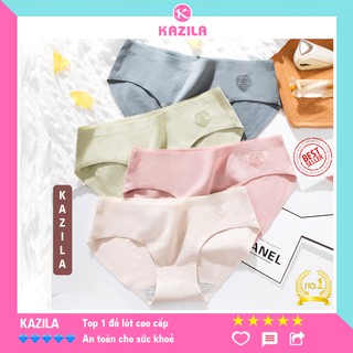 Quần lót nữ cotton cao cấp thông hơi thoáng khí, quần lót không viền may kháng khuẩn Kazila QLH47