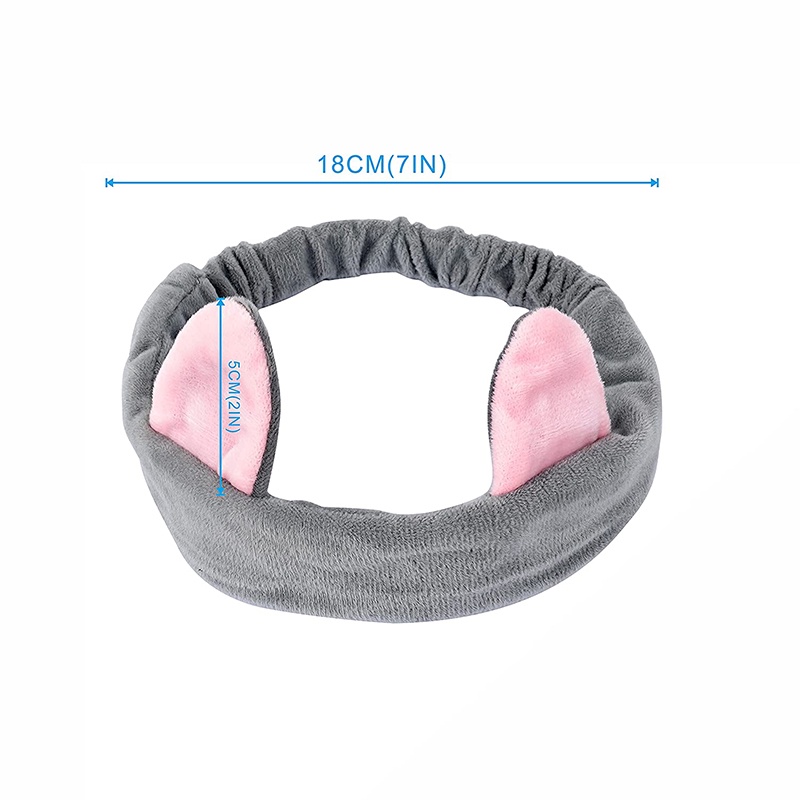 Băng Đô Trang Điểm / Tẩy Trang / Trang Điểm Màu Trắng / Xám Đậm Cho Nữ