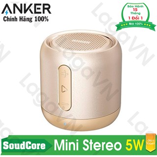 Loa bluetooth ANKER SoundCore Mini Stereo Speaker (Vàng) thumbnail
