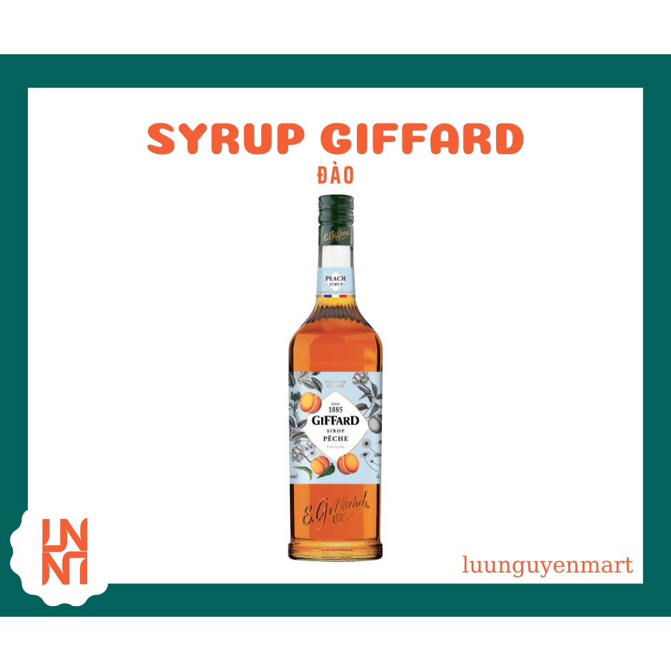 Siro/ Syrup Giffard Đào 1L