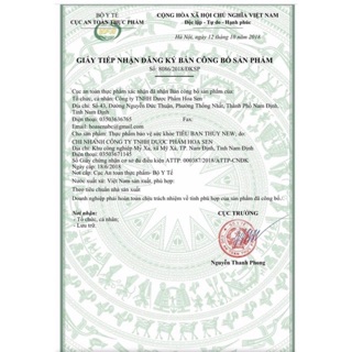Tiêu Ban Thuỷ Chai 150ml