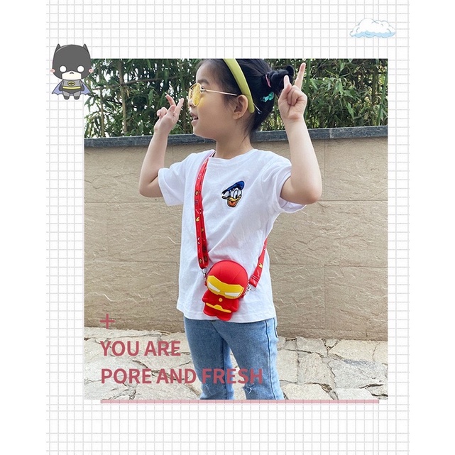 Túi đeo siêu nhân bé trai