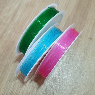 Cuộn Thun Cước Size 1mm Dài 4,5m Làm Vòng Tay Và Đồ Handmade - Nhiều màu