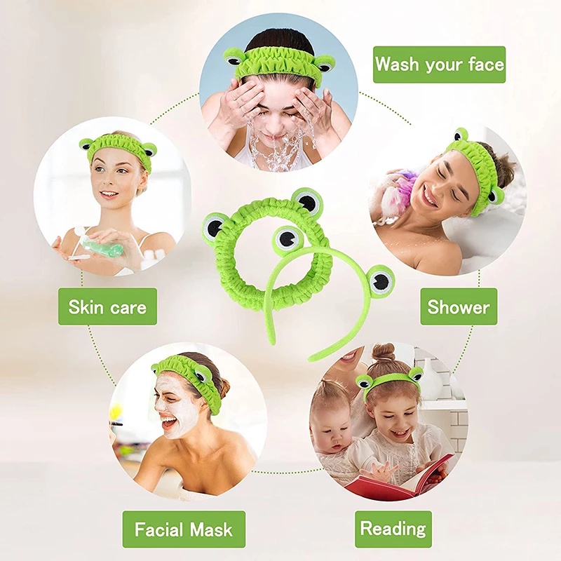 Băng Đô Cài Tóc Hình Chú Ếch Dễ Thương Phong Cách Hàn Quốc