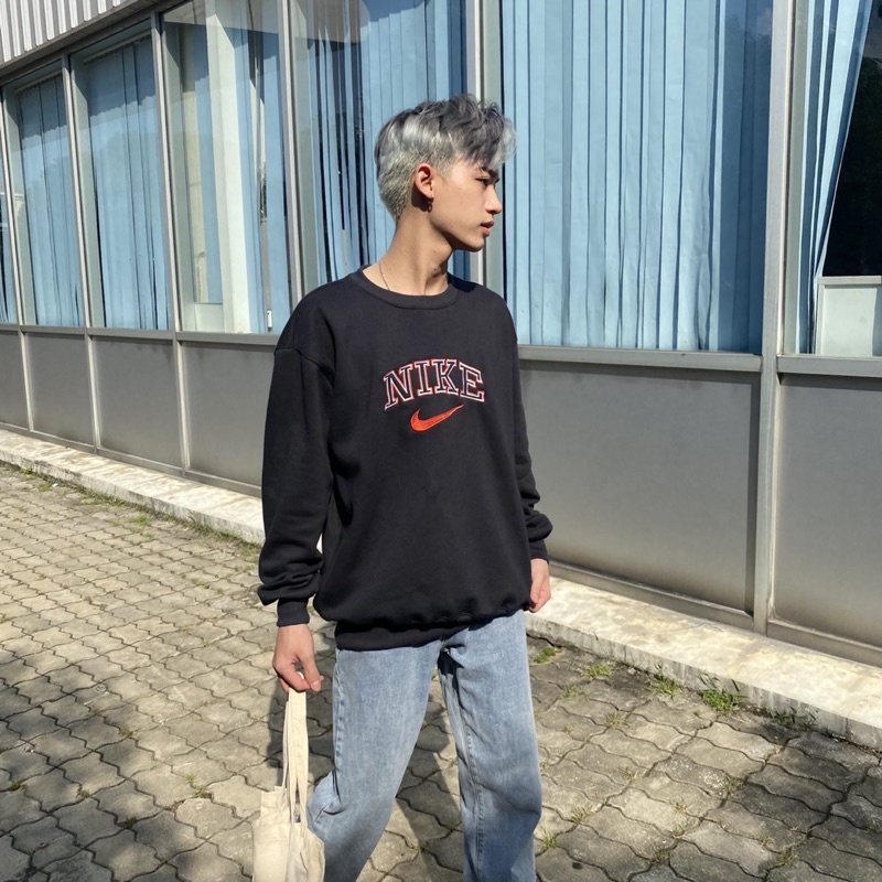 [Mã 12FASHIONSALE1 giảm 10K đơn 50K] ÁO SWEATER N1KE BLACK RED 🖤 | BigBuy360 - bigbuy360.vn