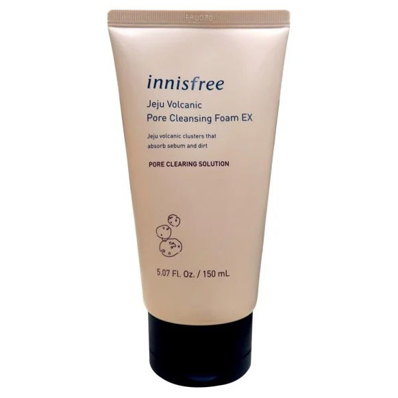 Sữa Rữa Mặt Innisfree Jeju Volcanic Pore Cleansing Foam EX 150ml - Tro Núi Lửa, Trị Mụn Đầu Đen