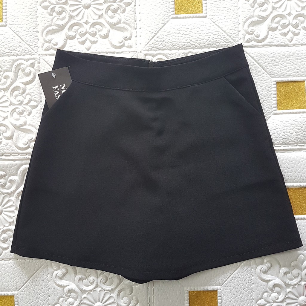 Quần giả váy chữ A ngắn lưng cao - Mặt trước váy sau quần - Phù hợp MIX đồ công sở - đi học - đi làm - đi chơi | BigBuy360 - bigbuy360.vn
