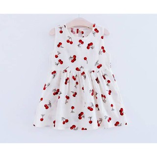 Váy Cherry Quảng Châu Cho Bé
