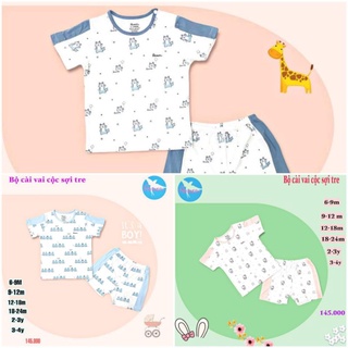 Bộ quần áo cộc tay cài vai Avaler cho bé từ 6 tháng đến 4 tuổi mã 145