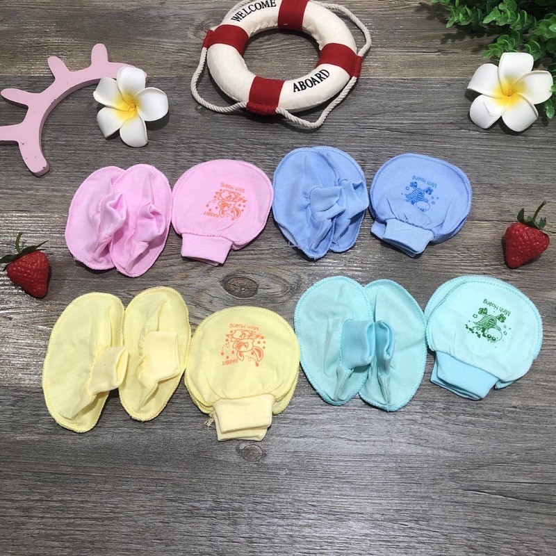 SET BAO TAY BAO CHÂN CHO BÉ CHẤT LIỆU COTTON HÀNG VIỆT NAM