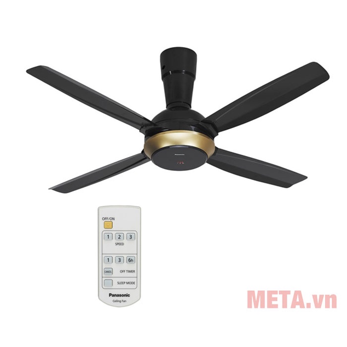 Quạt trần Panasonic 4 cánh F-56XPG -Có điều khiển-quạt đẹp,tốt ,khoẻ,chạy êm,chính hãng-giá rẻ-bh 12 tháng