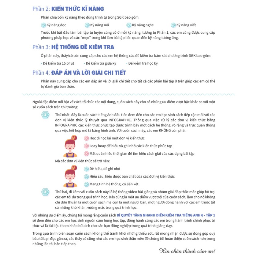 Sách - Bí quyết tăng nhanh điểm kiểm tra tiếng Anh 6 (Tập 1)