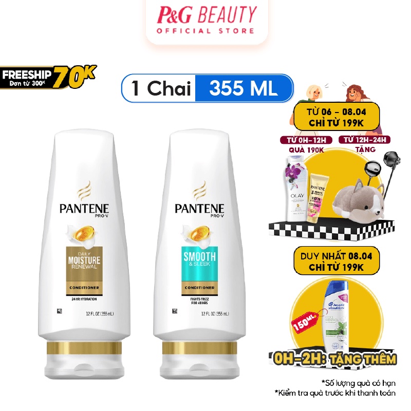 Dầu Xả Pantene Mỹ nhiều mùi hương 355ml