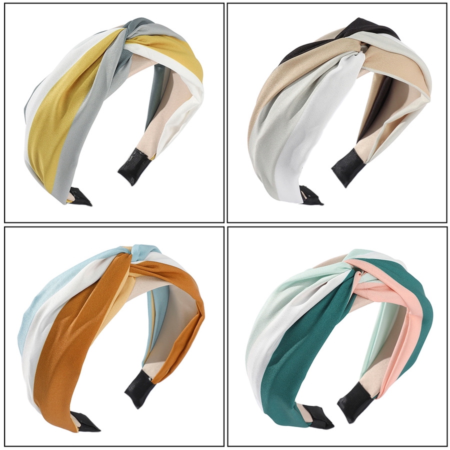 Cài tóc vải thắt nút phong cách thời trang Hàn