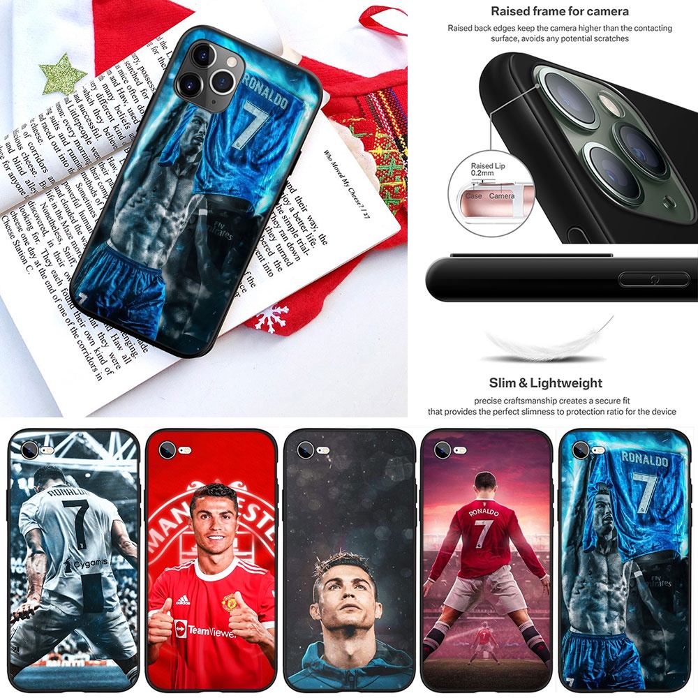 Ốp Điện Thoại Silicon Dẻo In Hình Logo Xe Hơi OE20 Cristiano Ronaldo CR7 Cho iPhone 13 12 Pro Max Mini XS Max X