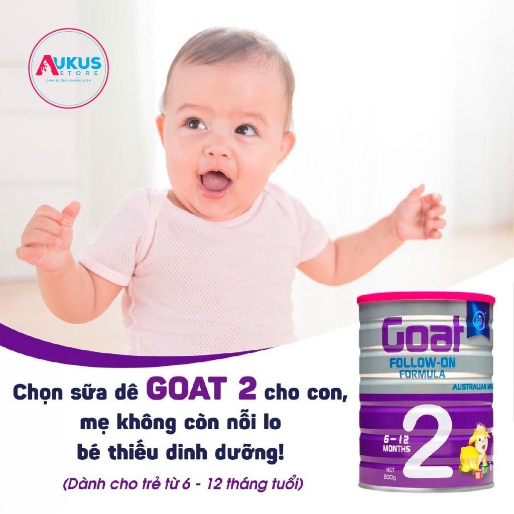 Sữa Dê Hoàng Gia Úc Phát Triển Não Bộ ROYAL AUSNZ Goat Follow-On Formula 2 Bổ Sung Dinh Dưỡng Cho Bé 800g