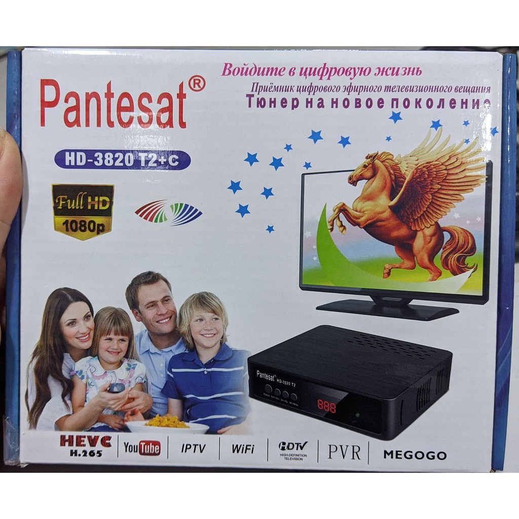 Đầu thu truyền hình kỹ thuật số Pantesat HD-3820 DVB-T2 + DVB-C