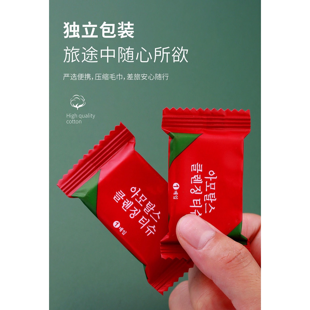 Khăn Lau Mặt Dạng Nén Siêu Dày 30 * 24cm Thấm Hút Nước Không Xơ Vải Cotton Dùng Một Lần Cho Trẻ Em