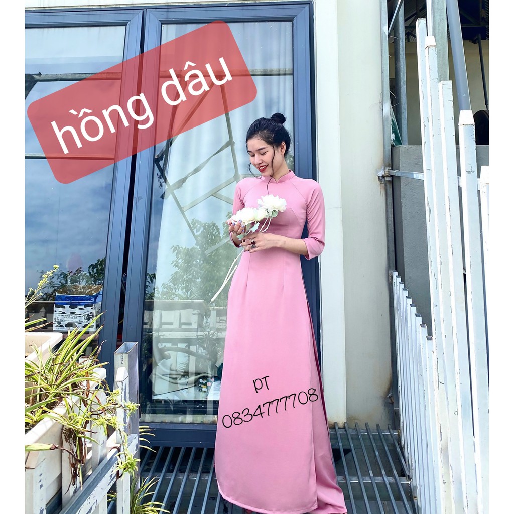 Áo Dài Lụa Tây Thi Trơn Mẫu Siêu Đáng Yêu