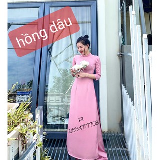 [ SIÊU SALE ] ÁO DÀI LỤA TÂY THI TRƠN CỔ 2P CAO CẤP SIÊU ĐẸP