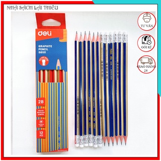 Bút chì 2b deli 58101 - 1 hộp 12 cây