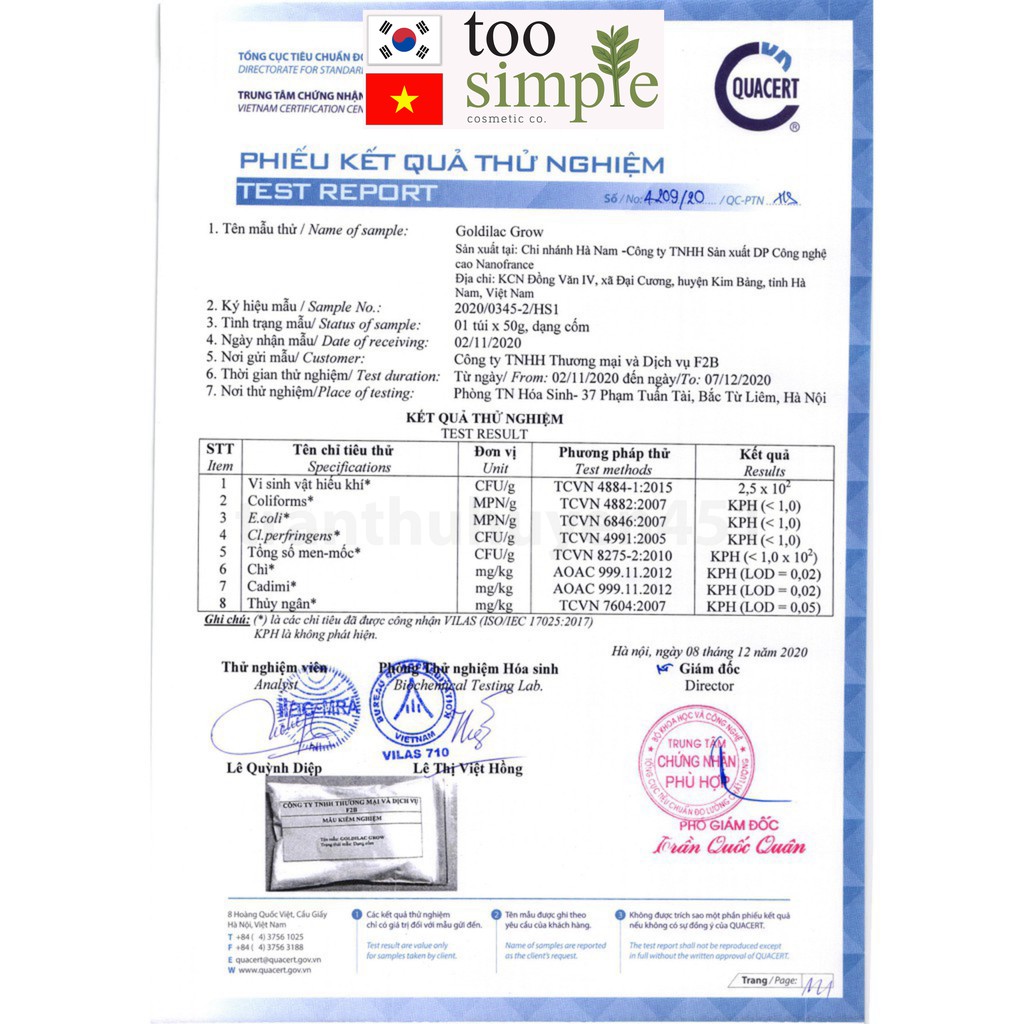 Sữa non tổ yến GOLDILAC GROW 1 gói dùng thử 14 gram | BigBuy360 - bigbuy360.vn