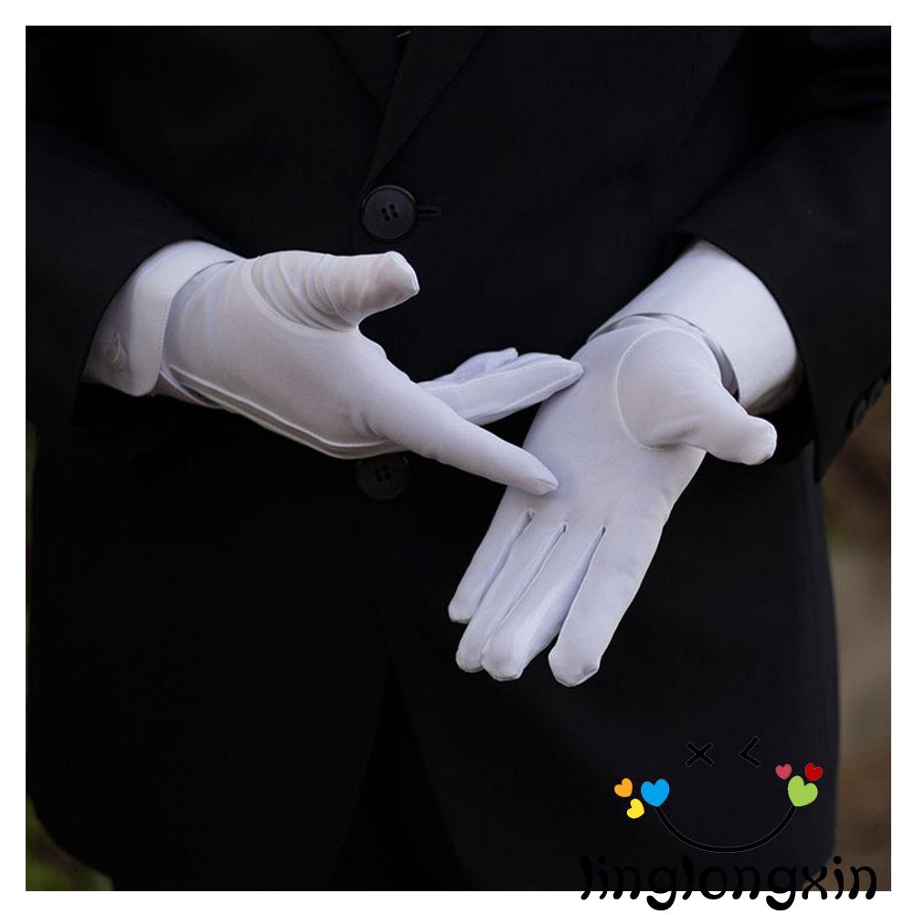 Găng tay tuxedo trắng trơn nhiều công dụng