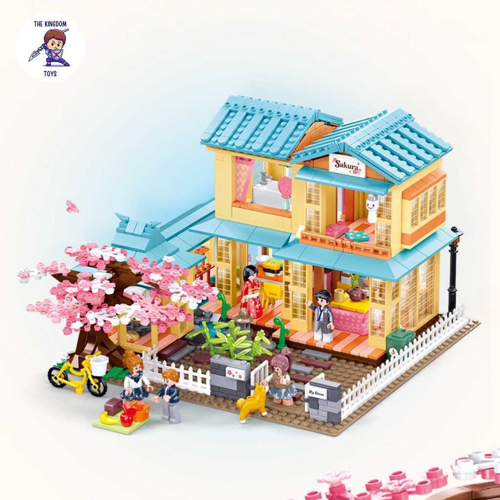 Đồ Chơi Lắp Ráp Friends Mô Hình Ngôi Nhà Hoa Anh Đào Mùa Xuân Đồ Chơi Bé Gái B1017