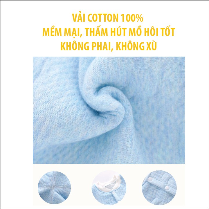 [15-25độ |TRẦN BÔNG] Túi Ngủ Trẻ Em Mùa Đông Cotton Trần Bông Ấm Áp, Túi Ngủ Cho Bé (Video + Ảnh Thật)