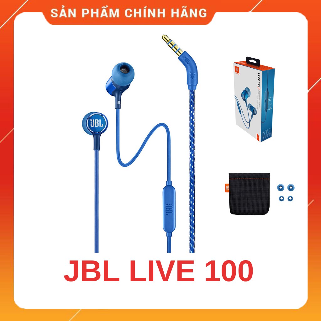 [Mã 157ELSALE hoàn 7% đơn 300K] Tai Nghe Nhét Tai JBL Live 100 NEW 100% Fullbox