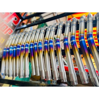 Cổ bô titanium cho dòng xe ab 110 , ab 2010 thái lan , mio 110 chính hãng thương hiệu p.titanium