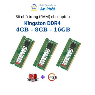 Bộ nhớ trong (RAM) cho laptop Kingston DDR4 / DDR5 dụng lượng 4GB - 8GB - 16GB - BH 36 tháng