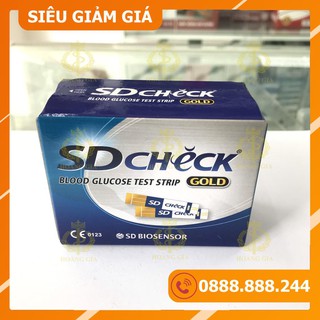  Que đo đường huyết, thử tiểu đường SD CHECK GOLD