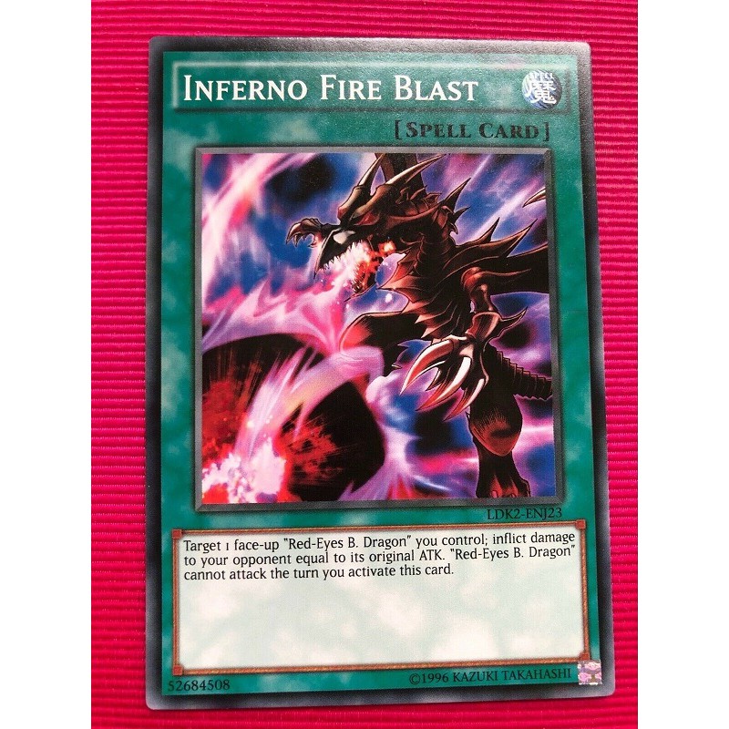 Bài Yugioh - Combo Inferno Fire Blast + Cards Of The Red Stone # Ma Pháp Red Eyes Black Dragon