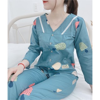 Bộ mặc nhà chất thô kate hàn, mềm min, đủ size từ 40-63kg